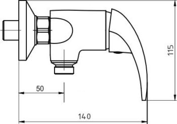 NOVASERVIS - Sprchová batéria 100 mm Metalia 55 chróm 55065,0