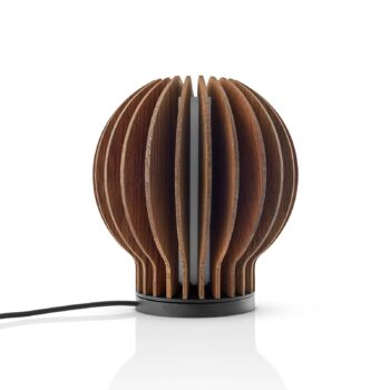 Nabíjacia stolová lampa EVA Solo LED Radiant, tmavé drevo, 14 cm, USB