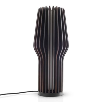 Nabíjacia stolová lampa EVA Solo LED Radiant, tmavé drevo, Ø 9,5 cm