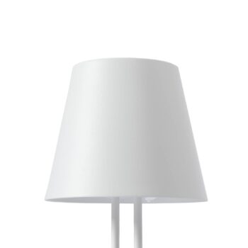 Nabíjacia stolová lampa Lindby LED Janea TWIN, biela, kov