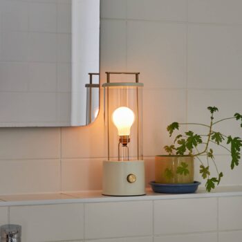 Nabíjacia stolová lampa Tala Muse Portable, biela, hliník, E27 LED