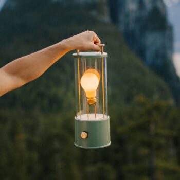 Nabíjacia stolová lampa Tala Muse Portable, zelená, hliník, E27 LED