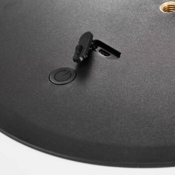 Nabíjacie svetlo na terasu s hubkou LED, čierna/biela, kov, IP65