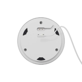Nabíjateľná stolná lampa Numotion LED, biela, sklo, IP54, stmievateľná