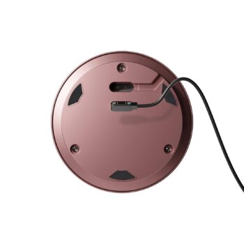 Nabíjateľná stolná lampa Numotion LED, ružové zlato, sklo, IP54, stmievateľná