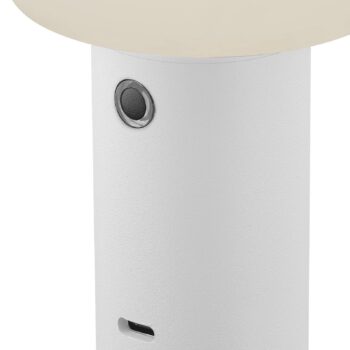 Nabíjateľná stolná lampa Tiny-B LED, biela, výška 13 cm, IP54, USB