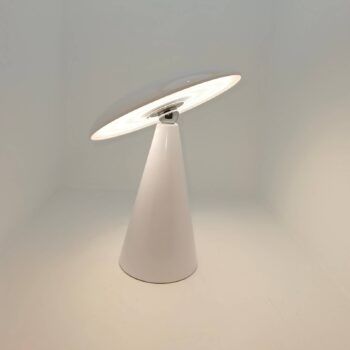 Nabíjateľná stolová lampa Beacon LED Kinoko, biela, IP44, výška 27 cm