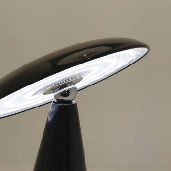 Nabíjateľná stolová lampa Beacon LED Kinoko, čierna, IP44, výška 27 cm