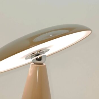Nabíjateľná stolová lampa Beacon LED Kinoko, hnedá, IP44, výška 27 cm