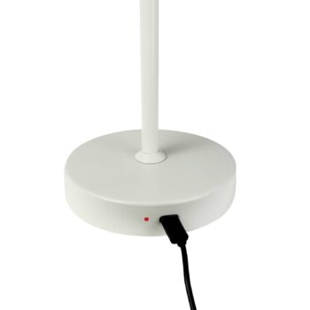 Nabíjateľná stolová lampa Dyberg Larsen Stockholm, perleťovo biela