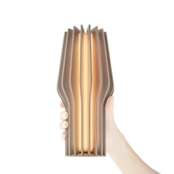 Nabíjateľná stolová lampa EVA Solo LED Radiant, béžová, guma, IP44