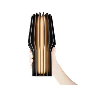 Nabíjateľná stolová lampa EVA Solo LED Radiant, čierna, guma, IP44