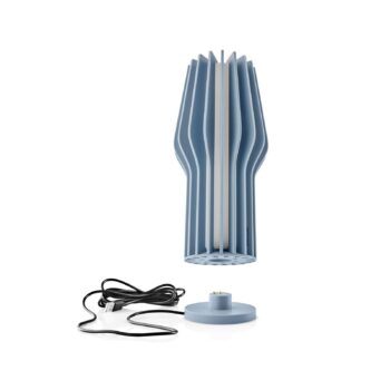 Nabíjateľná stolová lampa EVA Solo LED Radiant, modrá, guma, IP44