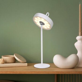Nabíjateľná stolová lampa Ella LED, magnetická, biela