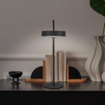 Nabíjateľná stolová lampa Ella LED, magnetická, čierna