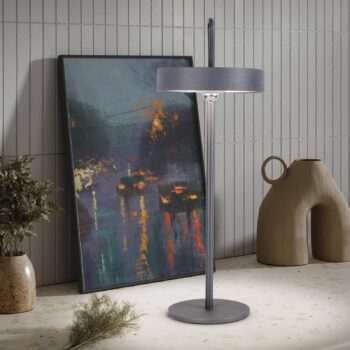 Nabíjateľná stolová lampa Ella LED, magnetická, sivá