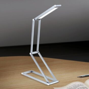 Nabíjateľná stolová lampa Falto LED, antracitová farba, hliník,