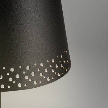 Nabíjateľná stolová lampa Kiki LED, čierna, IP44, 3 000K