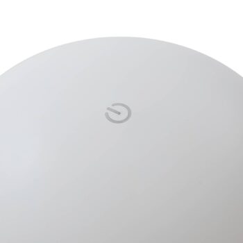 Nabíjateľná stolová lampa Lindby Zyre LED, biela, IP44, dotykový stmievač