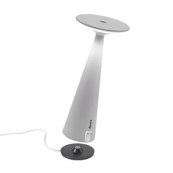 Nabíjateľná stolová lampa Zafferano Dama IP54 biela