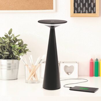 Nabíjateľná stolová lampa Zafferano Dama IP54 čierna