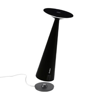 Nabíjateľná stolová lampa Zafferano Dama IP54 čierna