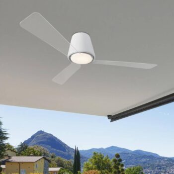 Nadčasový stropný ventilátor Garbí s LED osvetlením