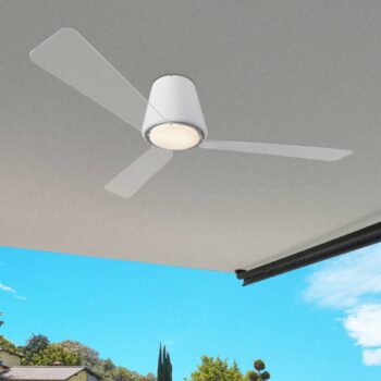 Nadčasový stropný ventilátor Garbí s LED osvetlením