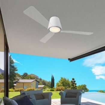 Nadčasový stropný ventilátor Garbí s LED osvetlením