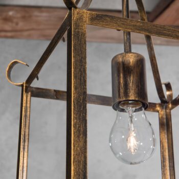 Nádherná závesná lampa FALOTTA hranatá 1-pl.