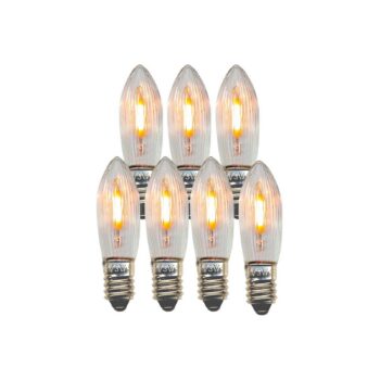 Náhradná LED žiarovka E10 0,5W číra 14-55VAC/DC 7xsada