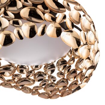 Narisa LED stropné svietidlo, Ø 46 cm, ružové zlato