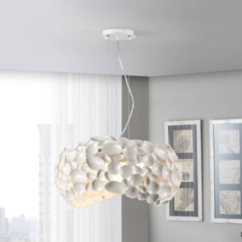 Narisa LED závesné svetlo 5xG9, Ø47cm, biela