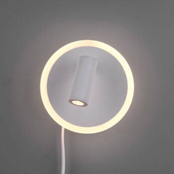 Nástenná LED lampa Jordan, 2 zdroje, biela farba