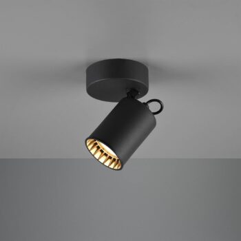 Nástenná lampa Pago, 1 zdroj, čierna