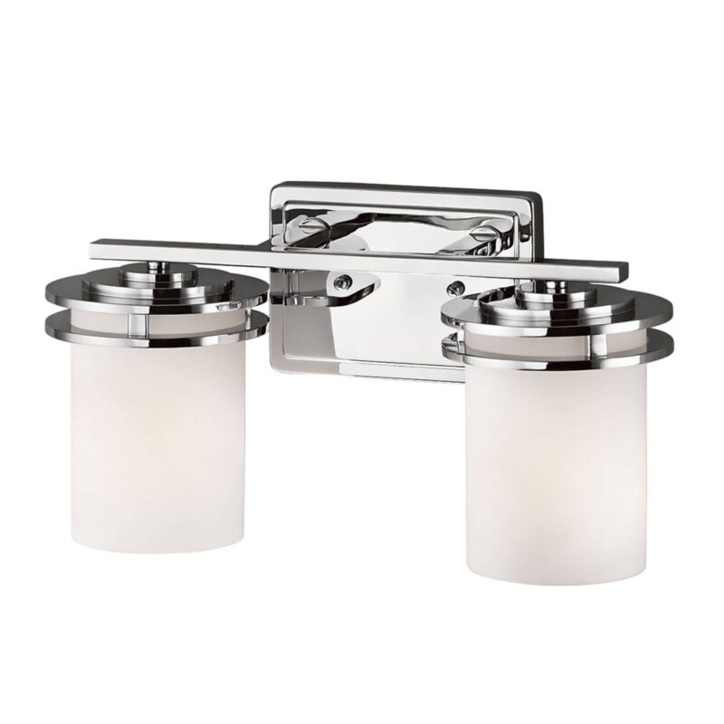 Nástenné LED Hendrik IP44 chróm/sklo, 2-plameňové Nástenné LED Hendrik IP44 chróm/sklo, 2-plameňové