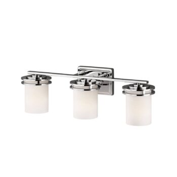 Nástenné LED Hendrik IP44 chróm/sklo, 3-plameňové