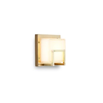 Nástenné LED Ice Cubic 3407 mosadz prírodná