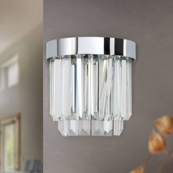 Nástenné LED Prism s up- and downlight, chróm