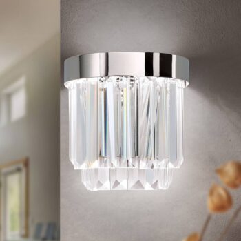 Nástenné LED Prism s up- and downlight, chróm