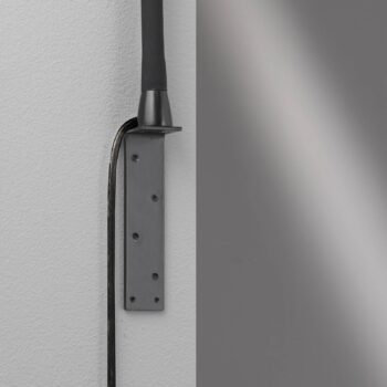 Nástenné LED Raik s ovládaním gestami, čierne