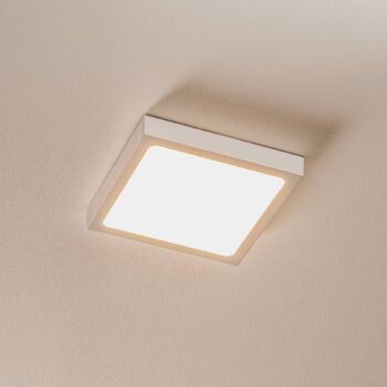Nástenné LED lampa Vika, štvorec, biela, 18x18cm