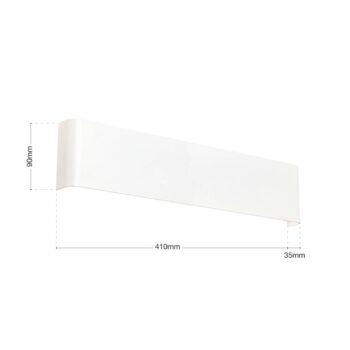 Nástenné LED svetlo Accent s up-/downlight, biela