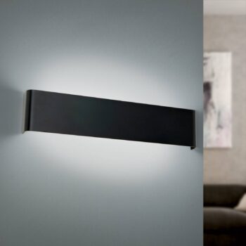 Nástenné LED svetlo Accent s up-/downlight, čierna