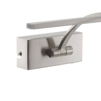Nástenné LED svetlo Matisse, šírka 34 cm, striebro