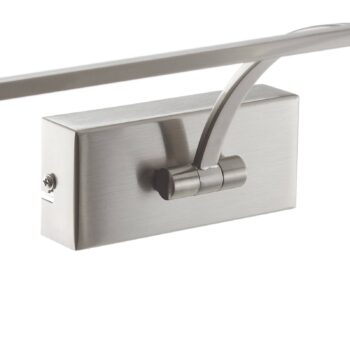 Nástenné LED svetlo Matisse, šírka 45 cm, striebro