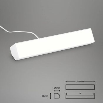 Nástenné LED svetlo Muro S, CCT, RGB stmievateľné biela