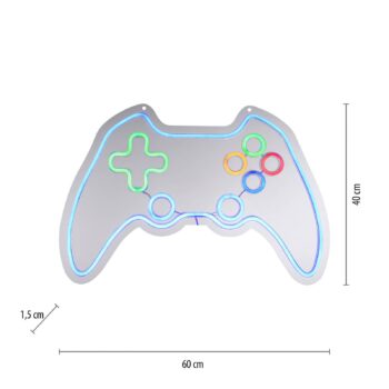 Nástenné LED svetlo Neon Gamer, USB