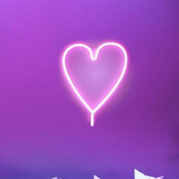 Nástenné LED svetlo Neon Herz, USB