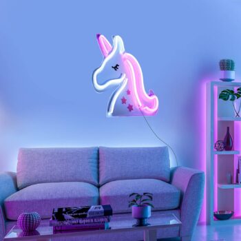Nástenné LED svetlo Neon Unicorn, USB